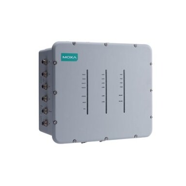 Moxa (TAP-323-US-CT-T) Wi-Fi 4 (802.11n) geležinkelio pakelės įrangos lauko traukinio ir antžeminės infrastruktūros ryšio su dviem radijo moduliais belaidis prieigos taškas, IP68, US dažnių juosta, Darbinė temperatūra: -40...75 °C, apsauginė elektronikos
