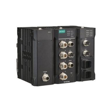 Moxa (TAP-M310R-1P1R1S-US-CT-T) Wi-Fi 6 (802.11ax) geležinkelio pakelės įrangos belaidis prieigos taškas / klientas su vienu radijo ryšio ir vienas komutatorius modulis, vienas M12 K kodavimo 110/220 VAC įėjimas, US dažnių juosta, Darbinė temperatūra: -40 Moxa (TAP-M310R-1P1R1S-US-CT-T) Wi-Fi 6 (802.11ax) geležinkelio pakelės įrangos belaidis prieigos taškas / klientas su vienu radijo ryšio ir vienas komutatorius modulis, vienas M12 K kodavimo 110/220 VAC įėjimas, US dažnių juosta, Darbinė temperatūra: -40
