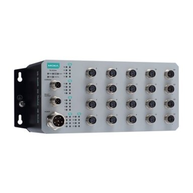 Moxa (TN-4520A-16PoE-4GPoE-WV-T) 2 lygmens valdomas Ethernet komutatorius, komplektacija: 16 PoE 10/100BaseT(X) prievadai, komplektacija: M12 jungtis, 4 PoE 100/1000BaseT(X) prievadai, komplektacija: M12 jungtis, 1 (dvigubas įėjimas) 24...110 VDC maitinim Moxa (TN-4520A-16PoE-4GPoE-WV-T) 2 lygmens valdomas Ethernet komutatorius, komplektacija: 16 PoE 10/100BaseT(X) prievadai, komplektacija: M12 jungtis, 4 PoE 100/1000BaseT(X) prievadai, komplektacija: M12 jungtis, 1 (dvigubas įėjimas) 24...110 VDC maitinim