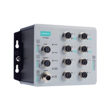 Moxa (TN-4908-4GPoE-4GTX-WV-CT-T) pramoninis saugus maršrutizatorius, komplektacija: 8 Gigabit Ethernet prievadai įskaitant 4 Gigabit PoE+ prievadai, bendras 50 W galios biudžetas, 24...110 VDC maitinimo įėjimas, IP40, Darbinė temperatūra: -40...70 °C, ap Moxa (TN-4908-4GPoE-4GTX-WV-CT-T) pramoninis saugus maršrutizatorius, komplektacija: 8 Gigabit Ethernet prievadai įskaitant 4 Gigabit PoE+ prievadai, bendras 50 W galios biudžetas, 24...110 VDC maitinimo įėjimas, IP40, Darbinė temperatūra: -40...70 °C, ap