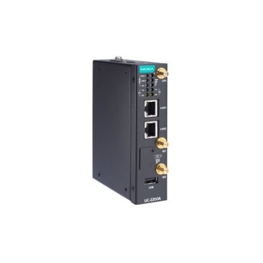 Moxa (UC-2222A-T-AP) Arm® Cortex®-A53 dviejų branduolių 64-bitų 1-GHz pramoninis kompiuteris, komplektacija: 2 Ethernet prievadai, 2 RS-232/422/485 nuosekliojo ryšio prievadai, 1 USB 2.0 prievadas, 1 mPCIe plėtimo lizdas su LTE Cat. 4 Modulis, skirtas Azi Moxa (UC-2222A-T-AP) Arm® Cortex®-A53 dviejų branduolių 64-bitų 1-GHz pramoninis kompiuteris, komplektacija: 2 Ethernet prievadai, 2 RS-232/422/485 nuosekliojo ryšio prievadai, 1 USB 2.0 prievadas, 1 mPCIe plėtimo lizdas su LTE Cat. 4 Modulis, skirtas Azi