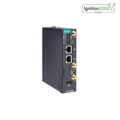 Moxa (UC-2222A-T-EU) Arm® Cortex®-A53 dviejų branduolių 64-bitų 1-GHz pramoninis kompiuteris, komplektacija: 2 Ethernet prievadai, 2 RS-232/422/485 nuosekliojo ryšio prievadai, 1 USB 2.0 prievadas, 1 mPCIe plėtimo lizdas su LTE Cat. 4 Modulis, skirtas Eur Moxa (UC-2222A-T-EU) Arm® Cortex®-A53 dviejų branduolių 64-bitų 1-GHz pramoninis kompiuteris, komplektacija: 2 Ethernet prievadai, 2 RS-232/422/485 nuosekliojo ryšio prievadai, 1 USB 2.0 prievadas, 1 mPCIe plėtimo lizdas su LTE Cat. 4 Modulis, skirtas Eur