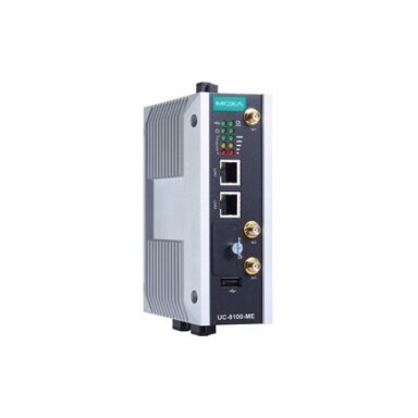 Moxa (UC-8112-ME-T-LX) Arm architektūros su belaidžio ryšio funkcija DIN bėgelio pramoninis kompiuteris, komplektacija: 1 GHz CPU, 512 MB RAM, 2 Ethernet prievadai, 2 nuosekliojo ryšio prievadai, 1 mažas PCIe lizdas, Darbinė temperatūra: -40...85 °C Moxa (UC-8112-ME-T-LX) Arm architektūros su belaidžio ryšio funkcija DIN bėgelio pramoninis kompiuteris, komplektacija: 1 GHz CPU, 512 MB RAM, 2 Ethernet prievadai, 2 nuosekliojo ryšio prievadai, 1 mažas PCIe lizdas, Darbinė temperatūra: -40...85 °C