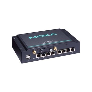 Moxa (UC-8410A-NW-LX) Arm architektūros sieninis montavimas pramoninis kompiuteris su Cortext-A7 1 GHz dviejų branduolių, 1 GB DDR3L RAM, 8 nuosekliojo ryšio prievadai, 4 skaitmeniniai įėjimai (DI), 4 skaitmeniniai išėjimai (DO), 3 Ethernet prievadai, 1 m Moxa (UC-8410A-NW-LX) Arm architektūros sieninis montavimas pramoninis kompiuteris su Cortext-A7 1 GHz dviejų branduolių, 1 GB DDR3L RAM, 8 nuosekliojo ryšio prievadai, 4 skaitmeniniai įėjimai (DI), 4 skaitmeniniai išėjimai (DO), 3 Ethernet prievadai, 1 m