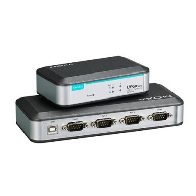 Moxa (UPort 2410) 4 prievadų RS-232 USB ir nuosekliojo ryšio keitiklis Moxa (UPort 2410) 4 prievadų RS-232 USB ir nuosekliojo ryšio keitiklis