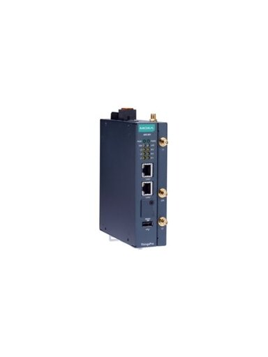 Moxa (AIG-301-T-US-AZU-LX) 2-port Modbus to Azure advanced IIoT gateways with Arm® Cortex™-A7 dual-core 1 GHz processor, Azure IoT Edge, LTE Cat. 4 module for U.S. region, -40 to 70°C operating temperature