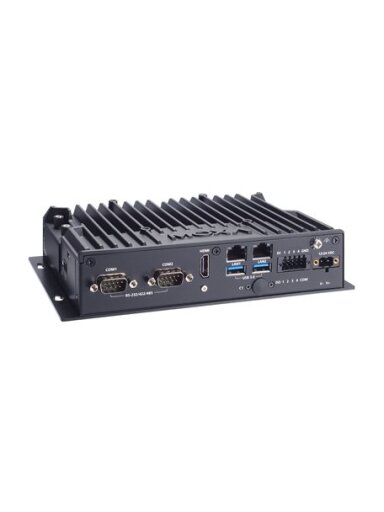 Moxa (BXP-A101-E2-T) Box computer with Intel Atom® x6211E processor, 2 LAN ports, 2 serial ports, 4 DIs, 4 DOs, 2 USB 3.0 ports, 1 HDMI port, 1 CFast slot, 1 SD slot, 12/24 VDC power input, -30 to 70°C operating temperature