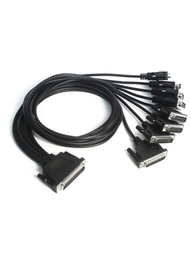 Moxa (CBL-M78M25x8-100) DB78 male to 8 x DB25 male serial cable, 1 m