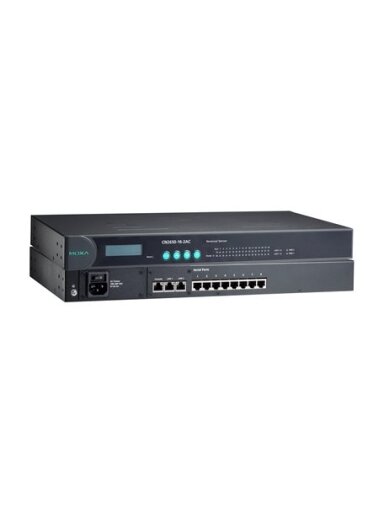 Moxa (CN2610-16-2AC) Dual-LAN, dual-AC-power terminal server with 16 RS-232 ports