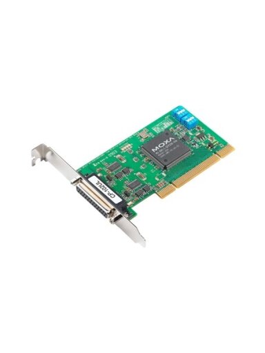 Moxa (CP-112UL-I-DB9M) 2-port RS-232/422/485 low-profile Universal PCI board with optical isolation, 0 to 55°C operating temperature (includes DB9 male cable)