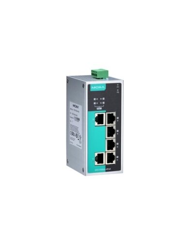 Moxa (EDS-P206A-4PoE) Unmanaged Ethernet switch with 2 10/100BaseT(X) ports,4 PoE ports, -10 to 60°C operating temperature