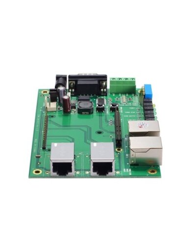 Moxa (EOM-104 Evaluation Kit) Evaluation kit with an EOM-104 switch module and evaluation board with 4 10/100BaseT(X) ports for testing and application development