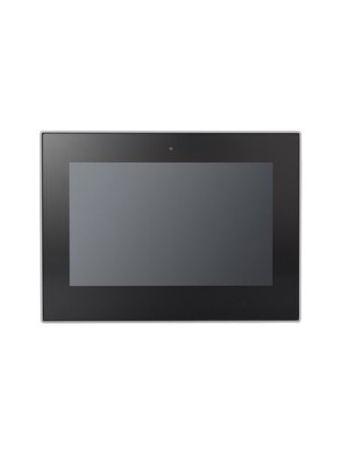 Moxa (EXPC-F2120W-TL7-AC) 12.1-inch flat-panel fanless industrial computer with Intel® Core™ i7-1185G7E processor, 1200-nit PCAP touchscreen, 4 Ethernet ports, 3 serial ports, 1 VGA port, 1 DisplayPort, 100 to 240 VAC power input, IP66 (front), IP42 (rear