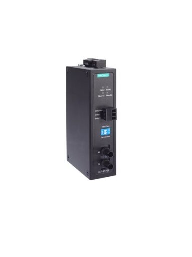 Moxa (ICF-1170I-M-ST-T) CANbus to fiber converter, multi-mode, ST connector, -40 to 85°C operating temperature
