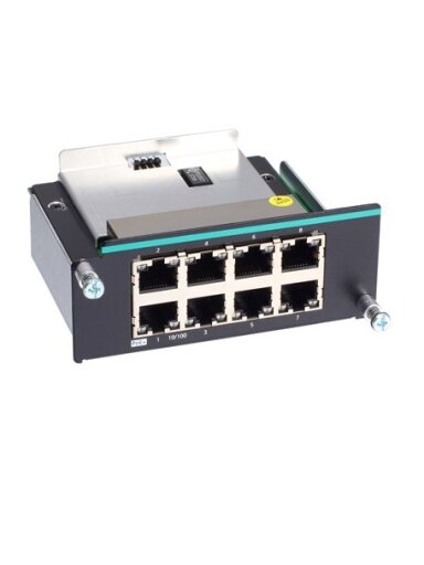Moxa (IM-6700A-8PoE) Fast Ethernet PoE+ module with 8 100BaseT(X) PoE/PoE+ ports (for IKS-6728A-8PoE Series only)