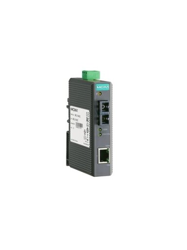 Moxa (IMC-21-M-SC) Industrial 10/100BaseT(X) to 100BaseFX media converter, multi-mode, SC connector