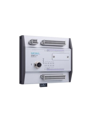 Moxa (ioLogik E1510-M12-CT-T) Rugged I/O, 12 DIs, -40 to 85°C operating temperature, conformal coating