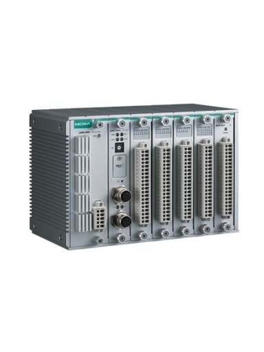 Moxa (ioPAC 8600-CPU30-RJ45-C-T) Rugged controller, 1 GHz CPU, 2-port RJ45 Ethernet, C/C++, -40 to 75°C operating temperature