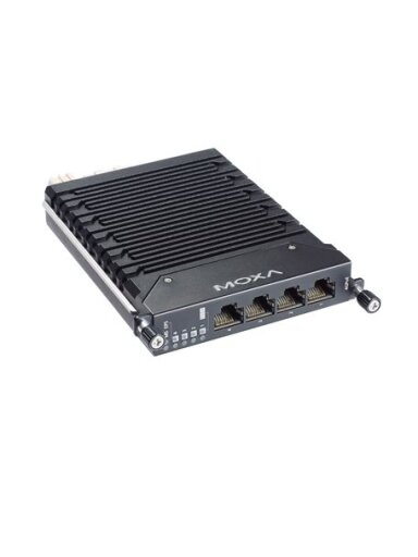 Moxa (LM-7000H-4PoE) Fast Ethernet module with 4 10/100BaseT(X) IEEE 802.3bt PoE++ ports