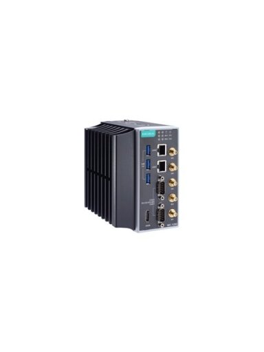Moxa (MC-1220-KL5-T-S) Intel® Core™ i5-7300U 2C/4T 2.6 GHz computer with 8 GB RAM, 2 Gigabit Ethernet ports, 2 RS/232/422/485 3-in-1 serial ports, 3 USB 3.0 ports, 3 Mini PCIe expansion slots, 1 HDMI port, TPM 2.0, 9 to 36 VDC power, -40 to 70°C operating
