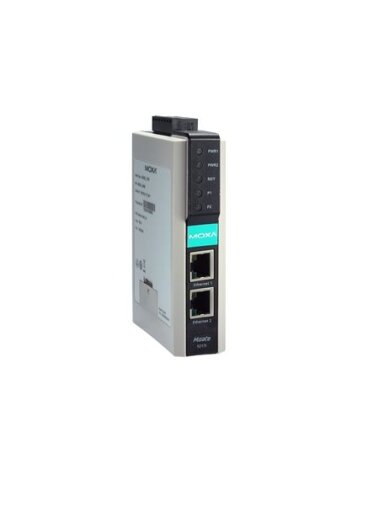 Moxa (MGate 5217I-1200-T) 2-port Modbus-to-BACnet/IP gateway, 1200 points, 2kV isolation, 12 to 48 VDC, 24 VAC, -40 to 75°C operating temperature