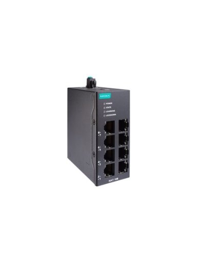 Moxa (NAT-108) 8-port industrial Network Address Translation (NAT) devices, -10 to 60°C operating temperature