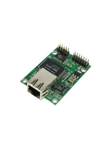 Moxa (NE-4120A-T) Device server module for RS-422/485 devices, supports 10/100BaseT(X) with 5-pin Ethernet pin header, -40 to 75°C operating temperature