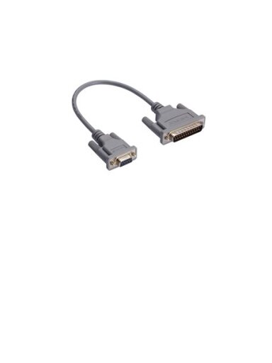 Moxa (NP21101) DB25 male to DB9 female cable for RS-232 transmission, 30 cm