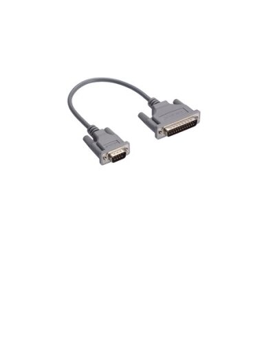 Moxa (NP21102) DB25 male to DB9 male cable for RS-232 transmission, 30 cm