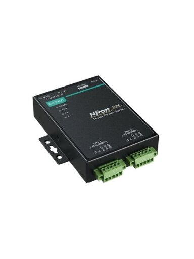 Moxa (NPort 5230A-T) 2-port RS-422/485 device server, -40 to 75°C operating temperature