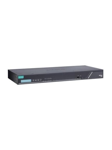 Moxa (NPort 6610-16-G2) 2nd Gen dual-LAN 16-port RS-232 secure terminal server, -10 to 60°C operating temperature