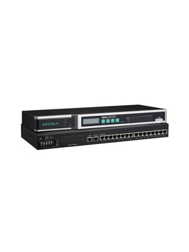 Moxa (NPort 6650-16-48V) 16-port RS-232/422/485 to Ethernet secure terminal server, ±48 VDC input