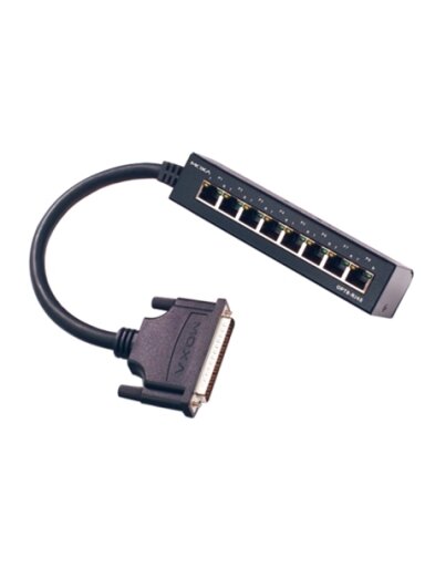 Moxa (OPT8-RJ45) M62 to 8 x RJ45 (8-pin) connection box, 30 cm