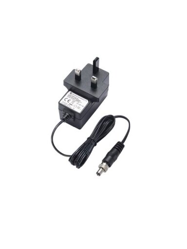 Moxa (PWR-12050-UK-S1) Locking barrel plug, 12 VDC, 0.5 A, 100 to 240 VAC, UK plug, 0 to 40°C operating temperature
