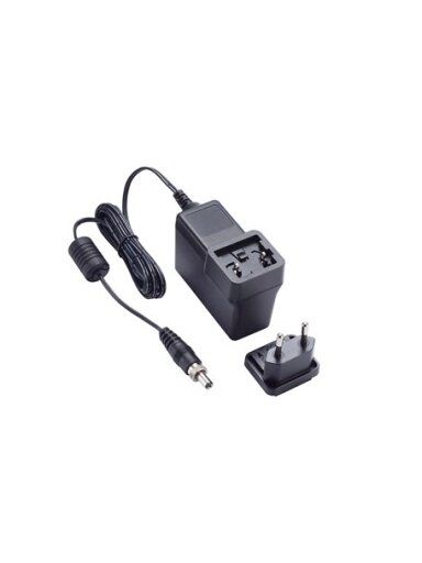 Moxa (PWR-12150-WPEU-S4) Locking barrel plug, 12 VDC, 1.5 A, 100 to 240 VAC, EU plug, 0 to 40°C operating temperature