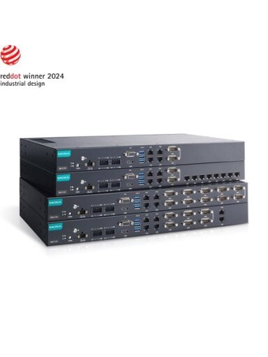 Moxa (RKP-C110-C7-T) Rackmount 1U computer with Intel® Core™ i7-185G7E processor, 4 LAN ports, 2 serial ports, 8 DIs, 8 DOs, 3 USB 3.0 ports, 1 VGA port, 1 HDMI port, 2 SSD slots, 12/24 VDC power input, -30 to 60°C operating temperature