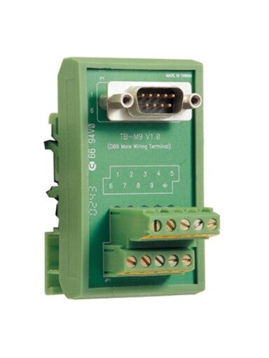Moxa (TB-M9) DB9 male DIN-rail wiring terminal