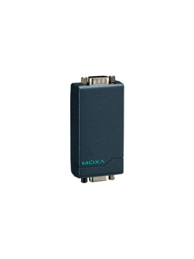 Moxa (TCC-80I-DB9) Port-powered RS-232 to RS-422/485 converter with 15 KV serial ESD protection, DB9 male connector on the RS-422/485 side, and 2.5 KV optical isolation