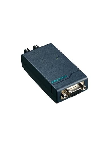 Moxa (TCF-90-M-ST) RS-232 to multi-mode ST fiber optic converter, port powered Moxa (TCF-90-M-ST) RS-232 to multi-mode ST fiber optic converter, port powered