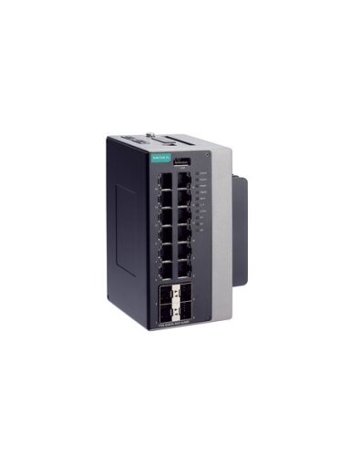 Moxa (TSN-G5016-4GS-SoMD-LV-T) TSN-capable managed Ethernet switch with 12 10/100/1000BaseT(X) ports, 4 fixed 1000BaseSFP ports, -40 to 70°C operating temperature Moxa (TSN-G5016-4GS-SoMD-LV-T) TSN-capable managed Ethernet switch with 12 10/100/1000BaseT(X) ports, 4 fixed 1000BaseSFP ports, -40 to 70°C operating temperature