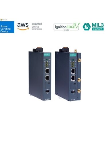 Moxa (UC-8220-T-LX-EU-S) Arm Cortex-A7 dual-core 1 GHz IIoT gateway with built-in TPM module, EU region LTE Cat. 4 module preinstalled, 1 Mini PCIe expansion slot for a Wi-Fi module, 1 CAN port, 4 DIs, 4 DOs, -40 to 70°C operating temperature Moxa (UC-8220-T-LX-EU-S) Arm Cortex-A7 dual-core 1 GHz IIoT gateway with built-in TPM module, EU region LTE Cat. 4 module preinstalled, 1 Mini PCIe expansion slot for a Wi-Fi module, 1 CAN port, 4 DIs, 4 DOs, -40 to 70°C operating temperature