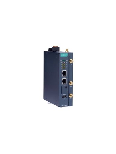 Moxa (UC-8220-T-LX-US-S) Arm Cortex-A7 dual-core 1 GHz IIoT gateway with built-in TPM module, US region LTE Cat. 4 module preinstalled, 1 Mini PCIe expansion slot for a Wi-Fi module, 1 CAN port, 4 DIs, 4 DOs, -40 to 70°C operating temperature Moxa (UC-8220-T-LX-US-S) Arm Cortex-A7 dual-core 1 GHz IIoT gateway with built-in TPM module, US region LTE Cat. 4 module preinstalled, 1 Mini PCIe expansion slot for a Wi-Fi module, 1 CAN port, 4 DIs, 4 DOs, -40 to 70°C operating temperature