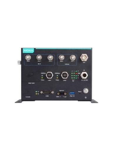 Moxa (UC-8540-T-LX) Vehicle-to-ground computing platform with multiple WWAN ports, -40 to 70°C operating temperature