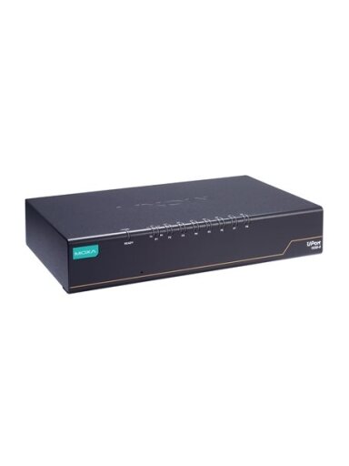 Moxa (UPort 1650-8-G2-Hub) USB to 8-port RS-232/422/485 converter with 3 extra downstream USB ports, 0 to 60°C operating temperature