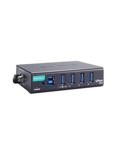 Moxa (UPort 404A) 4-port industrial-grade USB 3.2 hubs, 0 to 60°C operating temperature