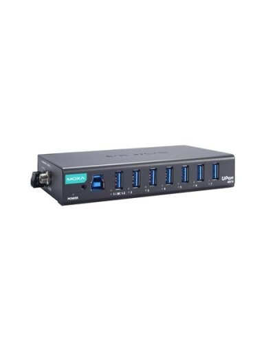 Moxa (UPort 407A) 7-port industrial-grade USB 3.2 hubs, 0 to 60°C operating temperature