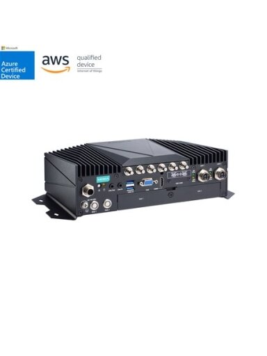 Moxa (V2406C-KL5-T) x86 computer with Intel® 7th Gen Core™ i5-7300U 2.6 GHz processor, 1 HDMI port, 1 VGA port, 2 GbE ports, 4 COM ports, 6 DIs, 2 DOs, 1 mSATA slot, dual 2.5-inch SSD/HDD slots, 2 mPCIe slots, 4 USB ports, 24 to 110 VDC power input with i Moxa (V2406C-KL5-T) x86 computer with Intel® 7th Gen Core™ i5-7300U 2.6 GHz processor, 1 HDMI port, 1 VGA port, 2 GbE ports, 4 COM ports, 6 DIs, 2 DOs, 1 mSATA slot, dual 2.5-inch SSD/HDD slots, 2 mPCIe slots, 4 USB ports, 24 to 110 VDC power input with i