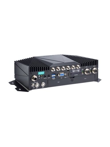 Moxa (V2406C-WL1-T) x86 computer with Intel 8th Gen Celeron 4305UE 2.0 GHz processor, 1 HDMI port, 1 VGA port, 2 GbE ports, 4 COM ports, 6 DIs, 2 DOs, 1 mSATA slot, dual 2.5-inch SSD/HDD slots, 2 mPCIe slots, 4 USB ports, 1 QMA connector, 24 to 110 VDC wi Moxa (V2406C-WL1-T) x86 computer with Intel 8th Gen Celeron 4305UE 2.0 GHz processor, 1 HDMI port, 1 VGA port, 2 GbE ports, 4 COM ports, 6 DIs, 2 DOs, 1 mSATA slot, dual 2.5-inch SSD/HDD slots, 2 mPCIe slots, 4 USB ports, 1 QMA connector, 24 to 110 VDC wi
