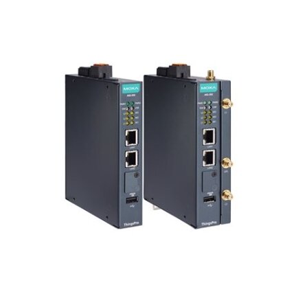 Moxa (AIG-302-T-AP-AZU-LX) 2 prievadų Modbus RTU/ASCII/TCP į MQTT/Azure debesijai pritaikytas tinklų sietuvas Azijos ir Ramiojo vandenyno regionui, komplektacija: Arm® Cortex™-A7 dviejų branduolių 1GHz procesorius, Azure IoT Edge programinė įranga, Darbin 1