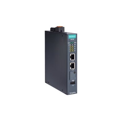 Moxa (AIG-302-T-AZU-LX) 2 prievadų Modbus RTU/ASCII/TCP į MQTT/Azure debesijai pritaikytas tinklų sietuvas, komplektacija: Arm® Cortex™-A7 dviejų branduolių 1GHz procesorius, Azure IoT Edge programinė įranga, Darbinė temperatūra: -40...85 °C